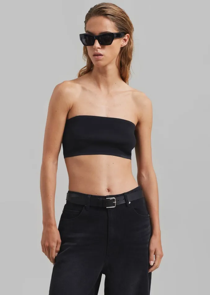 Women The Frankie Shop Tops Winona Knit Bra Black