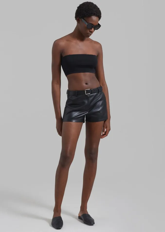 Women The Frankie Shop Tops Winona Knit Bra Black