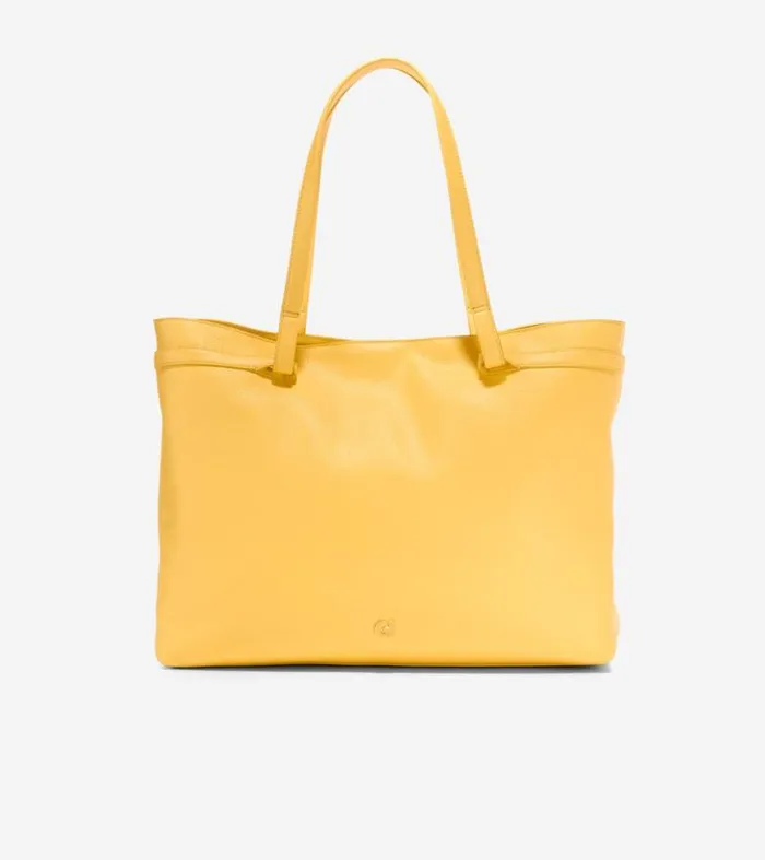 Women Tote Bags Cole Haan Essential Soft Tote Bag Sunset Gold