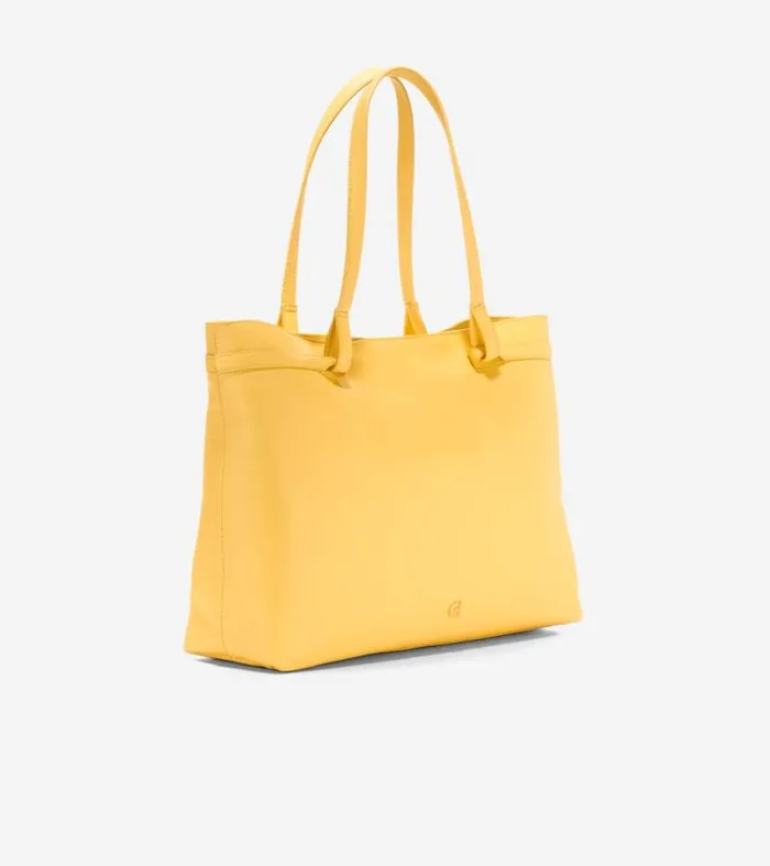 Women Tote Bags Cole Haan Essential Soft Tote Bag Sunset Gold