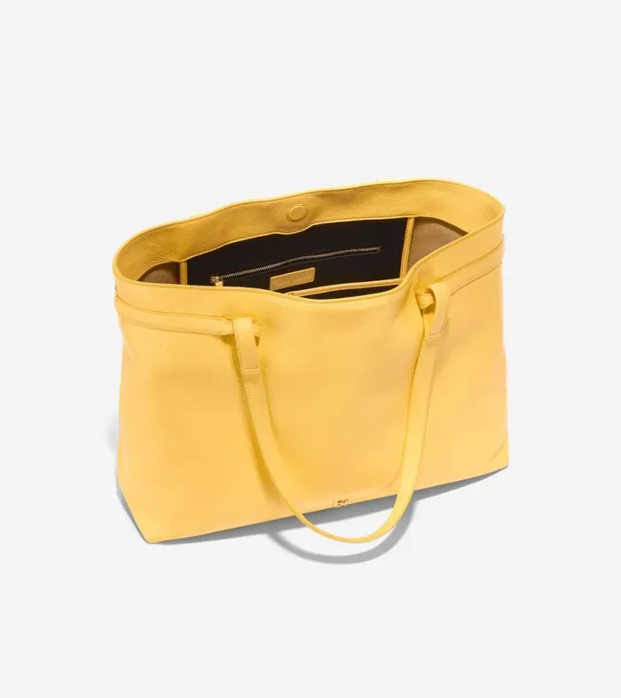 Women Tote Bags Cole Haan Essential Soft Tote Bag Sunset Gold