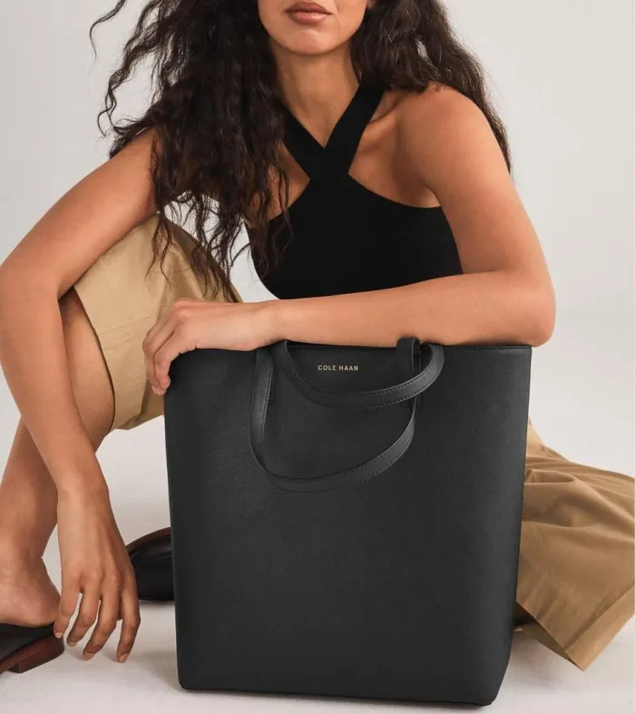 Women Tote Bags Cole Haan Go Anywhere Tote Bag Black