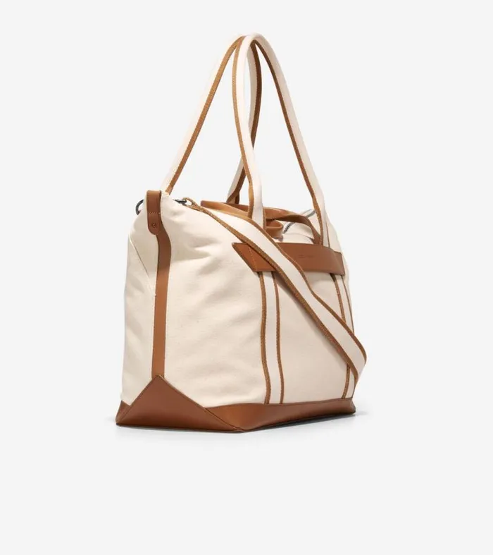 Women Tote Bags Cole Haan Total Tote Natural Tan