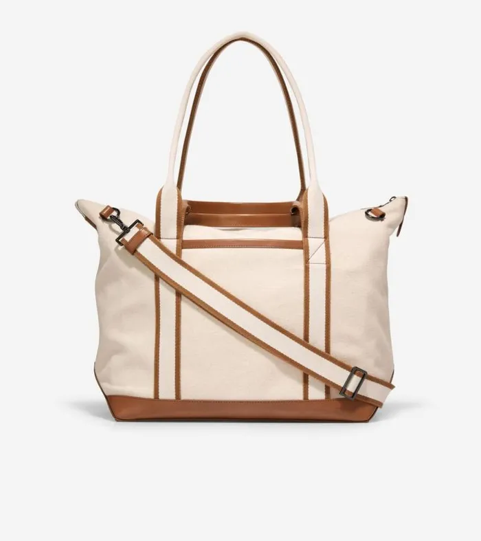 Women Tote Bags Cole Haan Total Tote Natural Tan