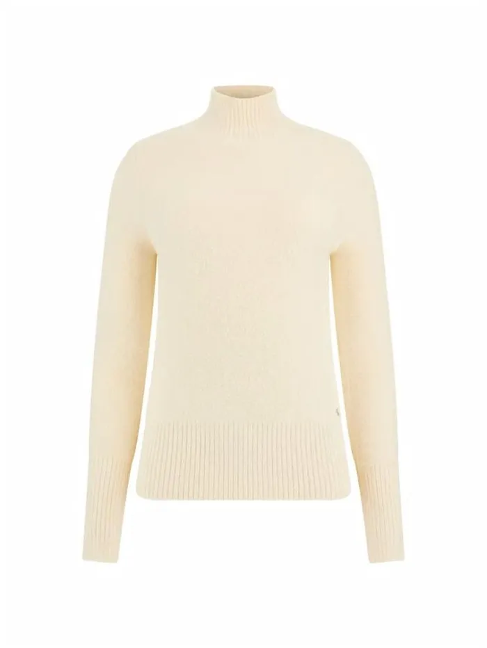 Women Turtle Neck Sweater White Guess Knitwear And Sweatshirts