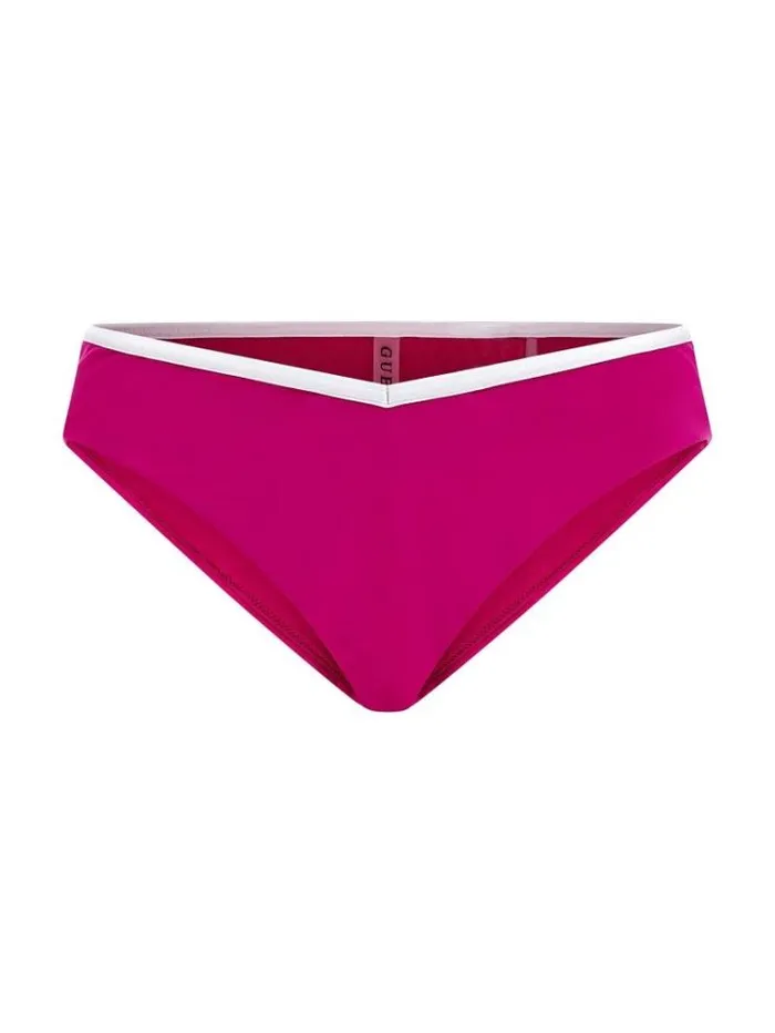 Women V Shape Brief Bikini Bottom Fuchsia Guess Beachwear
