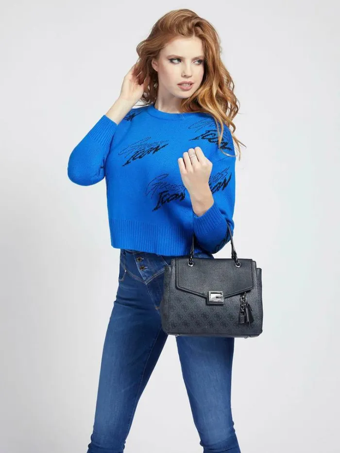 Women Valy 4g Logo Mini Handbag Grey Multi Guess Handbags