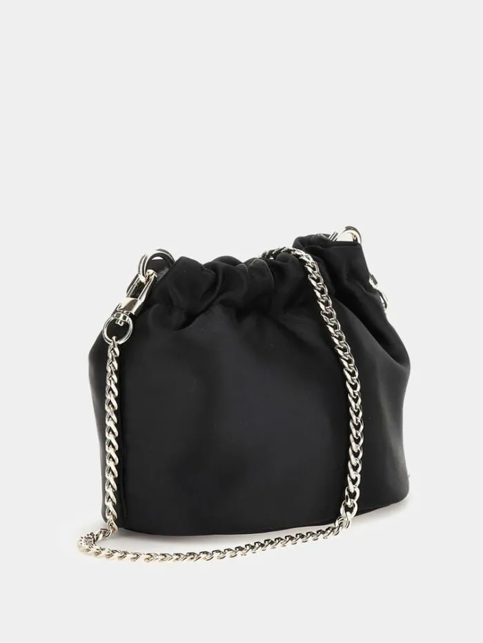 Women Velina Pouch Black Guess Clutches And Evening Bags