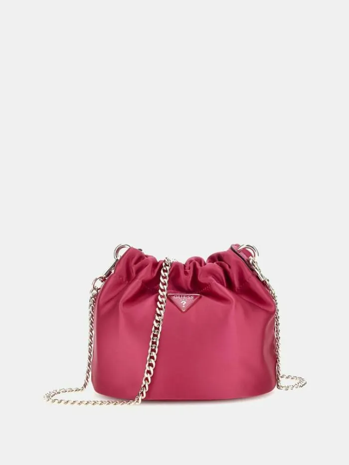 Women Velina Pouch Fuchsia Guess Clutches And Evening Bags