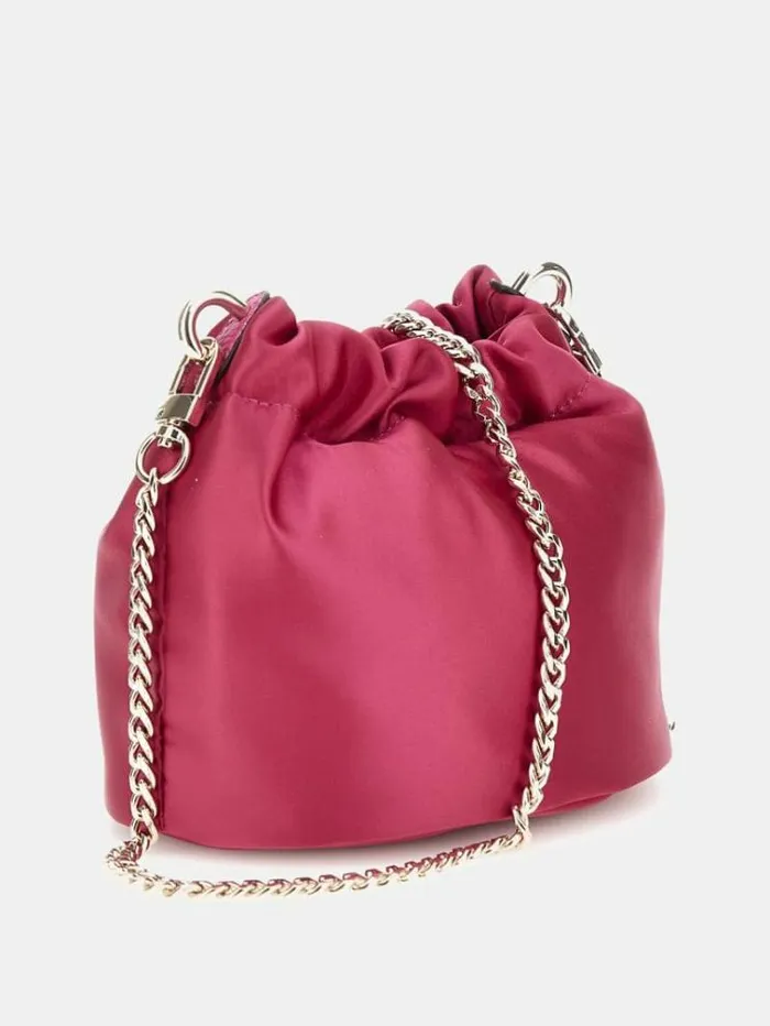 Women Velina Pouch Fuchsia Guess Clutches And Evening Bags