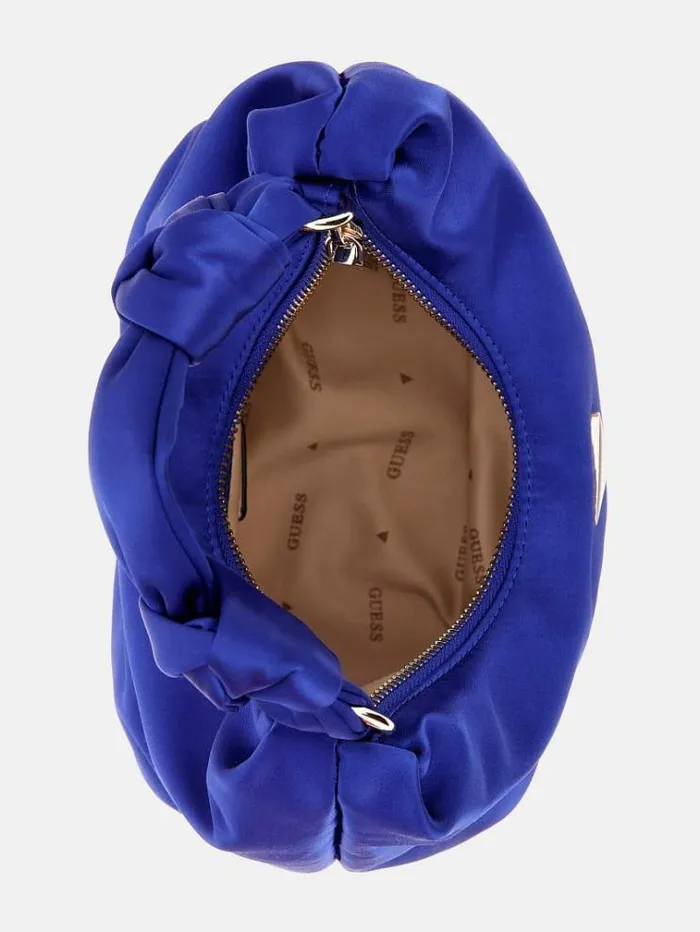 Women Velina Satin Mini Handbag Dark Blue Guess Mini Bags