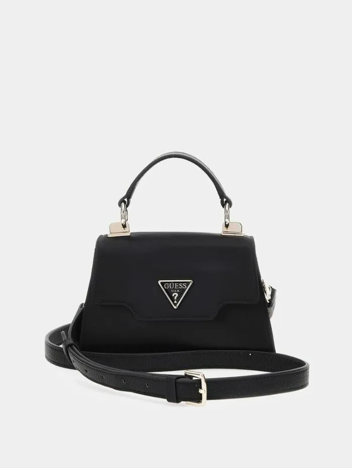 Women Velina Satin Mini Handbag Green Guess Handbags