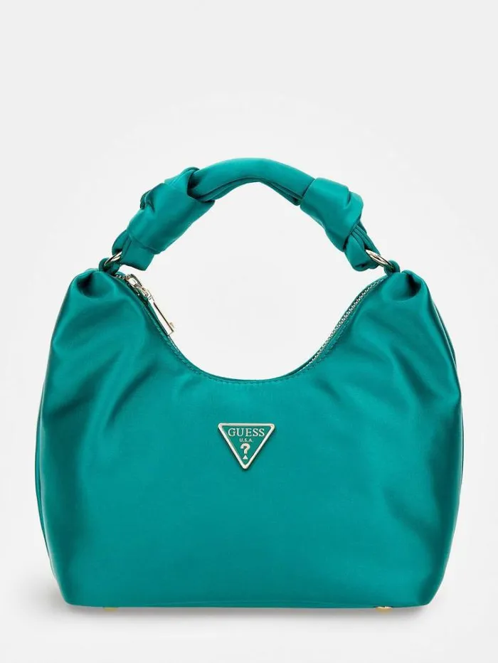Women Velina Satin Mini Handbag Green Guess Mini Bags