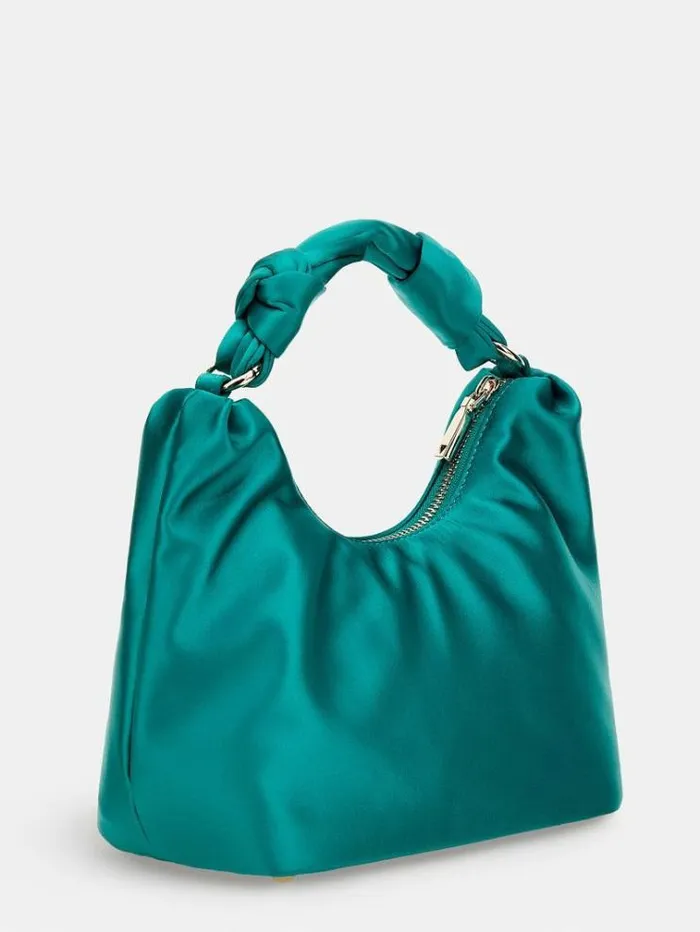 Women Velina Satin Mini Handbag Green Guess Mini Bags