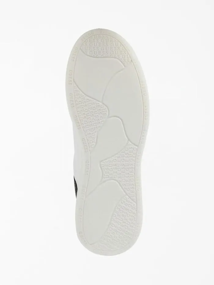 Women Vibo Mixed Leather Sneaker White Guess Sneakers