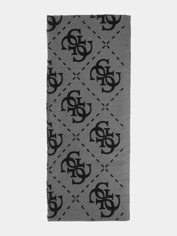 Women Vikky 4g Logo Scarf Black Multi Guess Scarves And Foulards