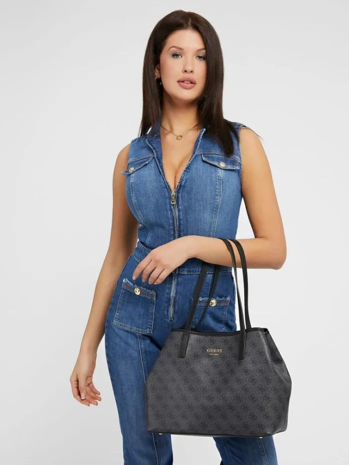 Women Vikky 4g Logo Shopper Black Guess Shoppers