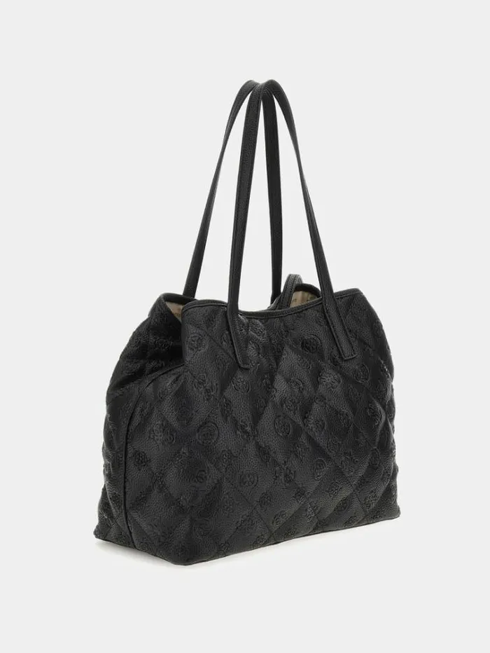 Women Vikky 4g Peony Logo Shoulder Bag Black Guess Shoulder Bags