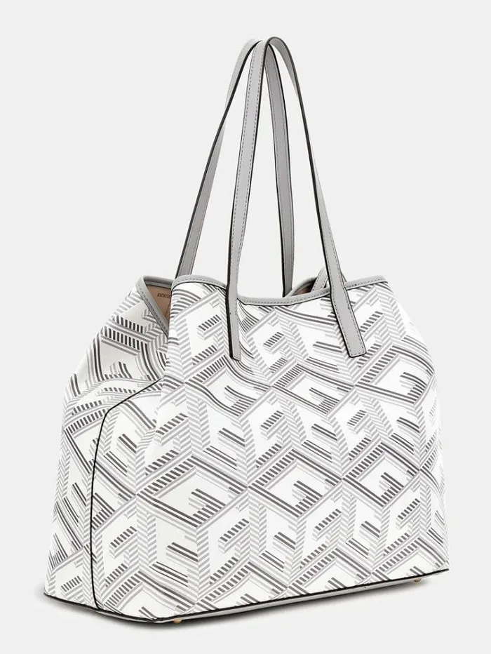 Women Vikky G Cube Logo Shopper Grey Multi Guess Shoppers