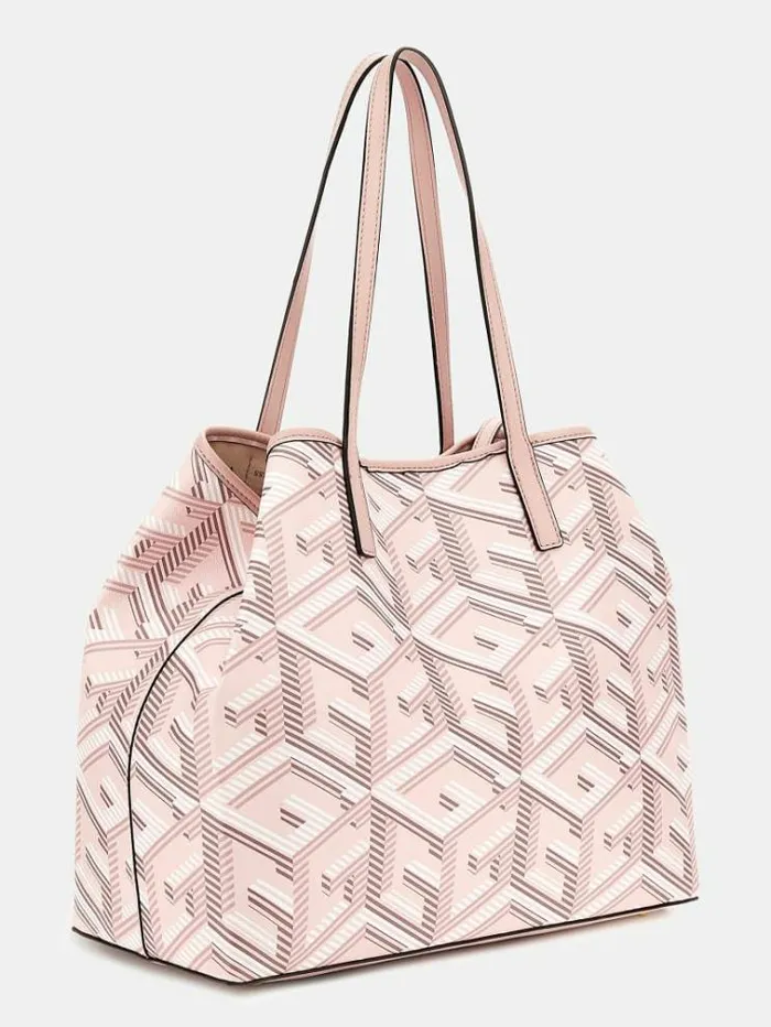 Women Vikky G Cube Logo Shopper Light Pink Guess Shoppers