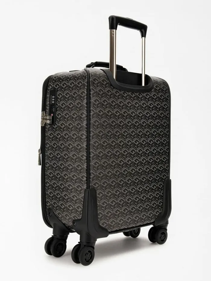 Women Vikky G Cube Logo Trolley Black Multi Guess Travel Bags