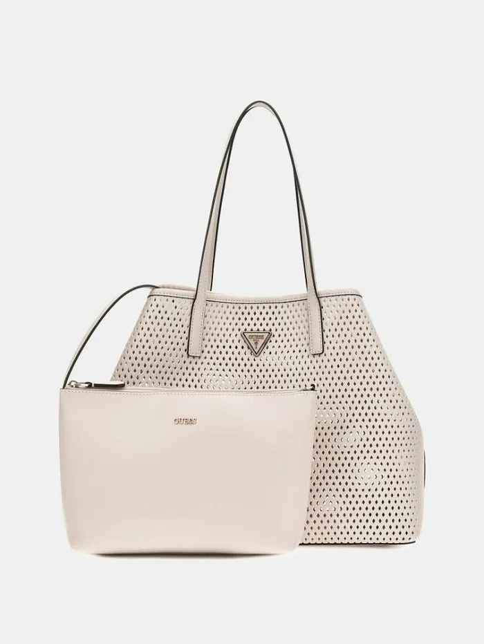 Women Vikky Perforated Shopper Pink Guess Shoppers