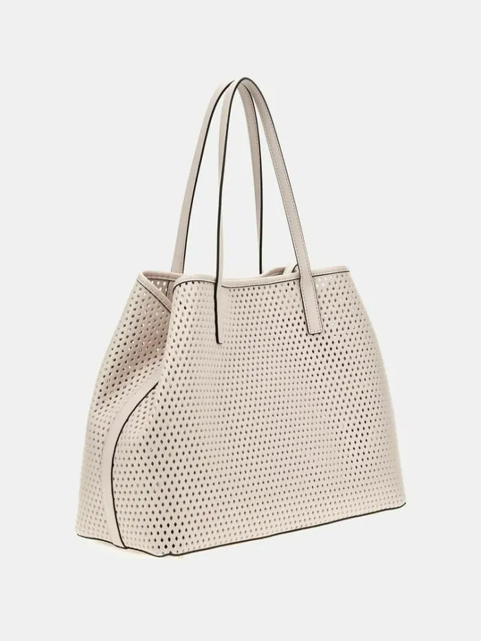 Women Vikky Perforated Shopper Pink Guess Shoppers