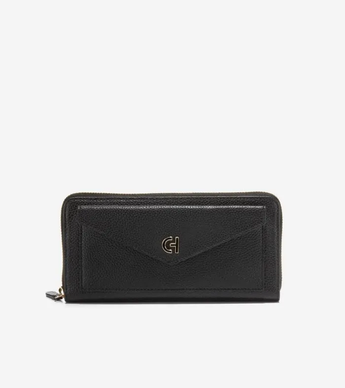 Women Wallets and Wristlets Cole Haan Continental Wallet Black