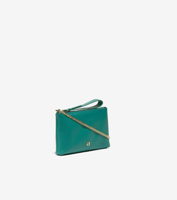 Women Wallets and Wristlets Cole Haan Essential Pouch Green