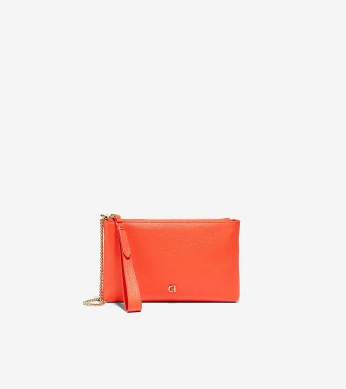 Women Wallets and Wristlets Cole Haan Essential Pouch Nasturtium
