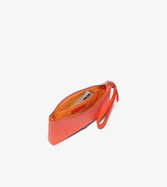 Women Wallets and Wristlets Cole Haan Essential Pouch Nasturtium