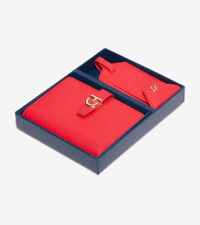 Women Wallets and Wristlets Cole Haan Essential Travel Set Goji Berry