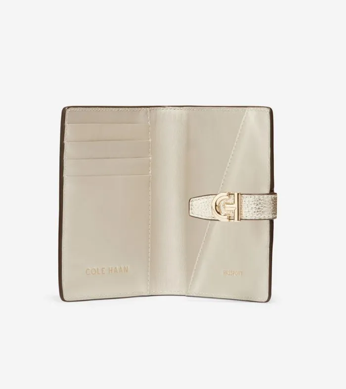 Women Wallets and Wristlets Cole Haan Essential Travel Set Gold