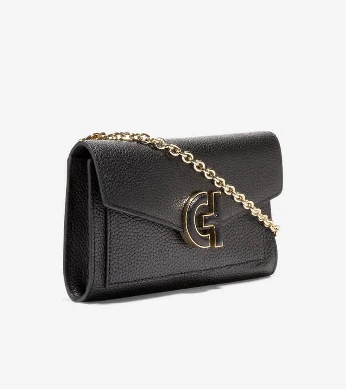 Women Wallets and Wristlets Cole Haan Oversized Closure Phone Case Black