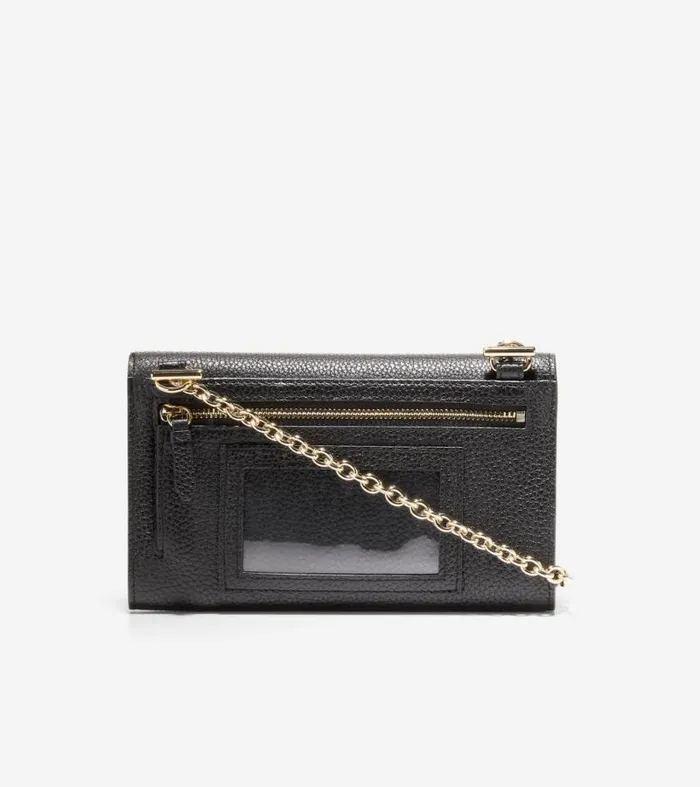 Women Wallets and Wristlets Cole Haan Oversized Closure Phone Case Black