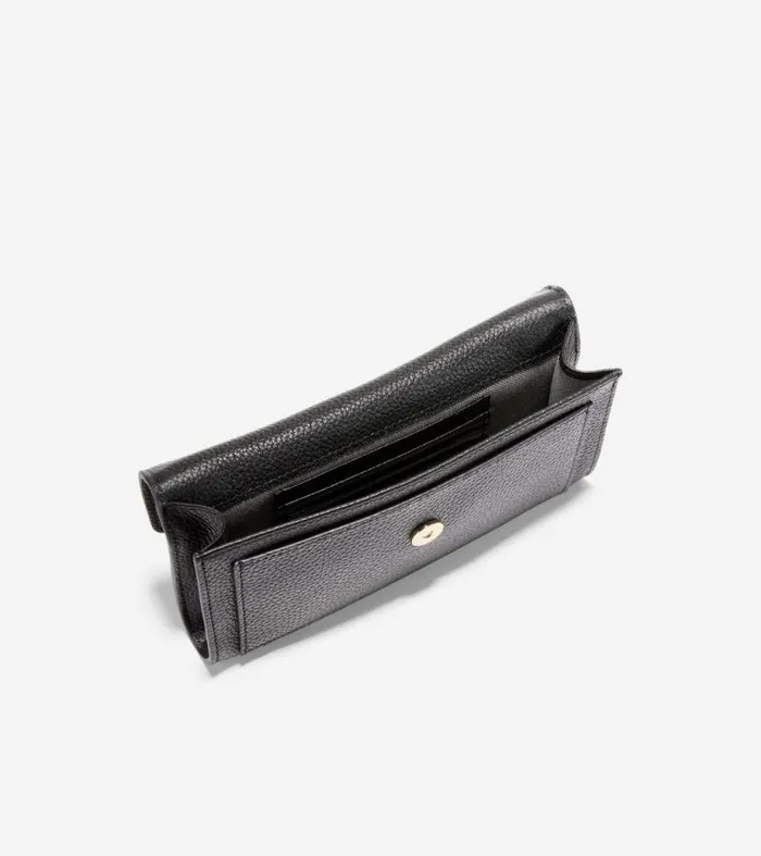 Women Wallets and Wristlets Cole Haan Oversized Closure Phone Case Black