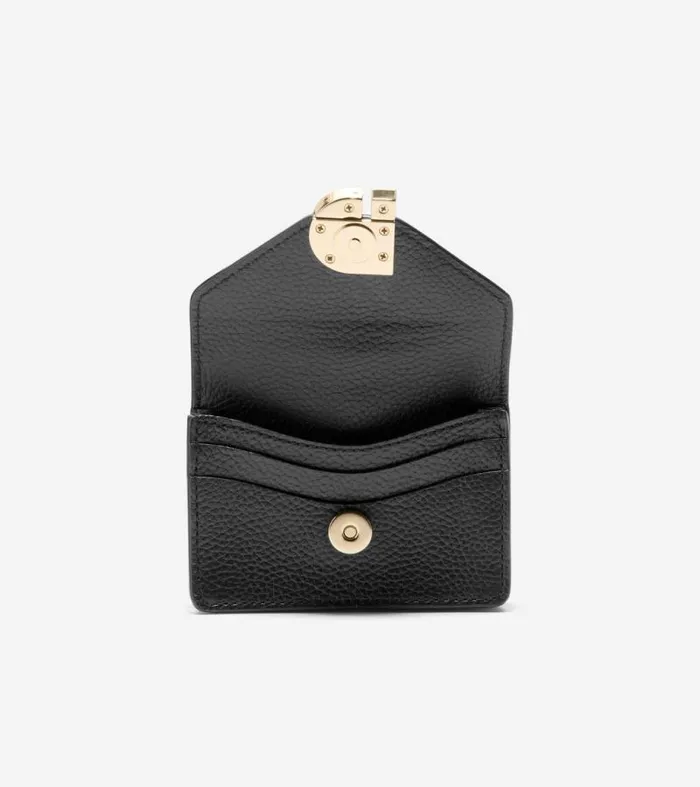 Women Wallets and Wristlets Cole Haan Town Card Case Gift Set Black