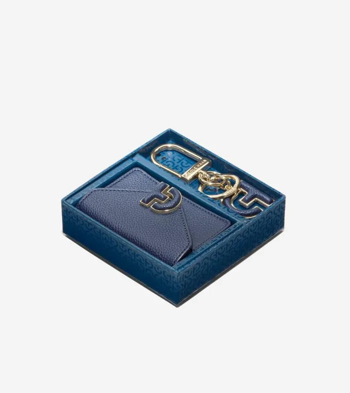 Women Wallets and Wristlets Cole Haan Town Card Case Gift Set Navy Blazer Blue Women Wallets and Wristlets Cole Haan Town Card Case Gift Set Navy Blazer Blue