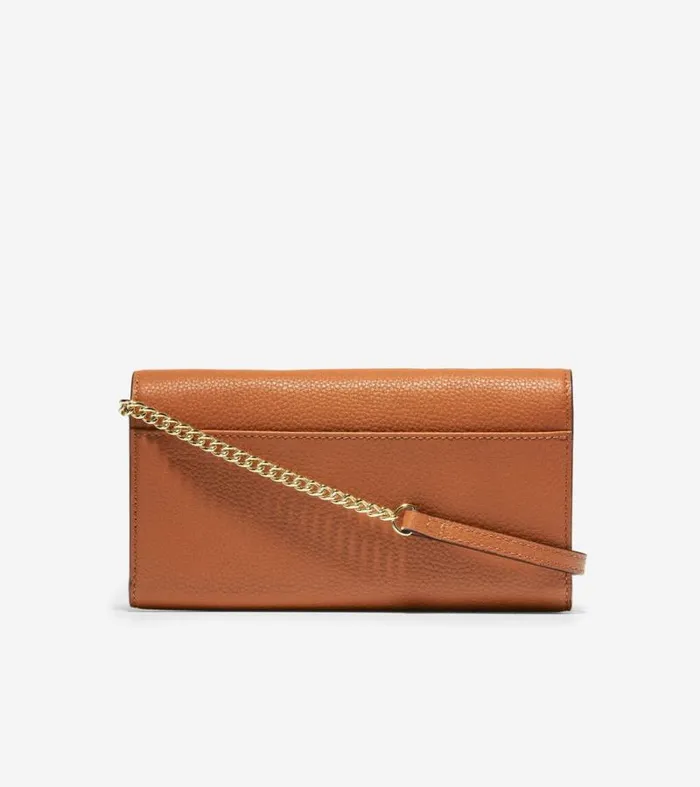 Women Wallets and Wristlets Cole Haan Wallet On A Chain British Tan