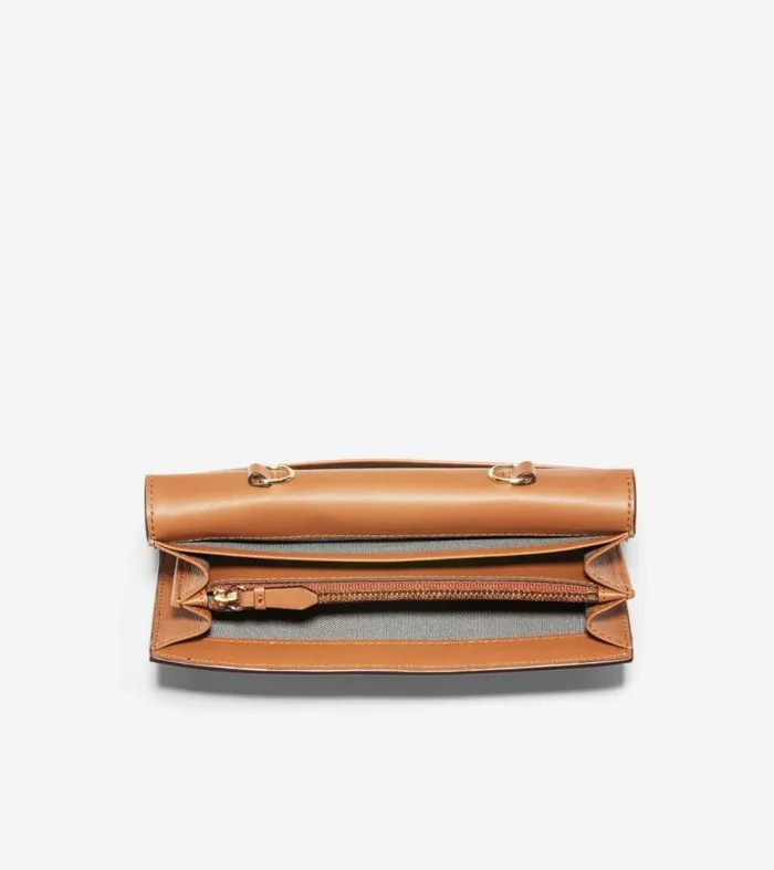 Women Wallets and Wristlets Cole Haan Wallet On A Chain British Tan