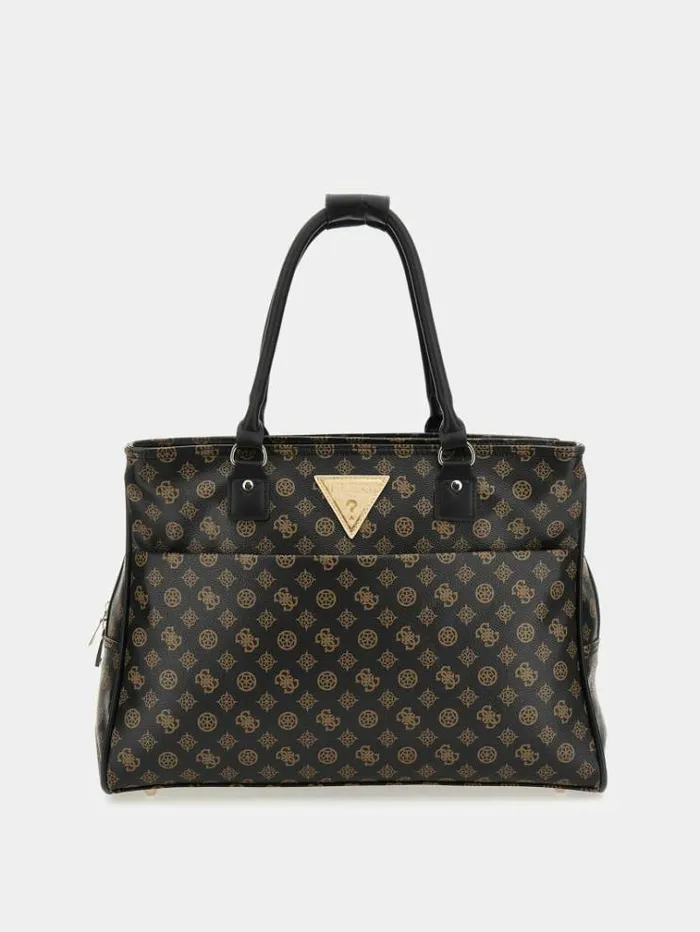 Women Wilder 4g Peony Logo Shopper Brown Multi Guess Shoppers